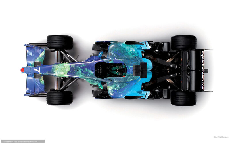 Formula 1 car top-down view