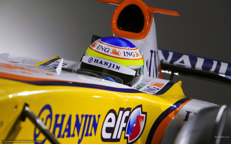 Formula 1 car with driver
