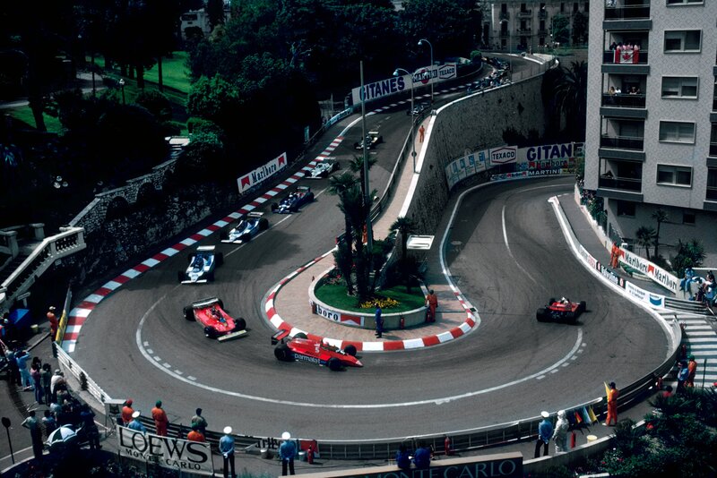 Formula 1 cars at Monaco circuit