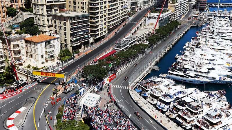 Formula 1 Cars on Track — Blue
