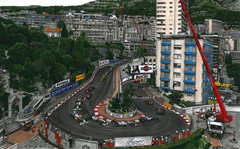 Formula 1 Cars on Track — Gray, Dynamic