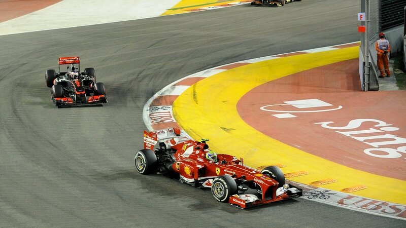 Formula 1 Cars on Track — Red