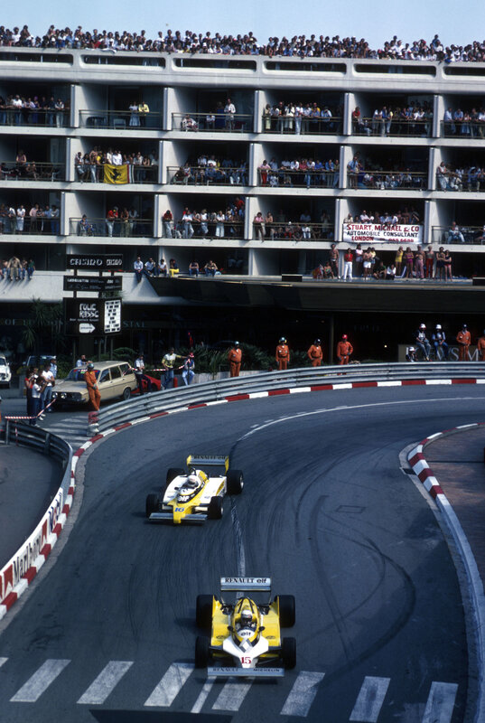Formula 1 cars racing at Monaco