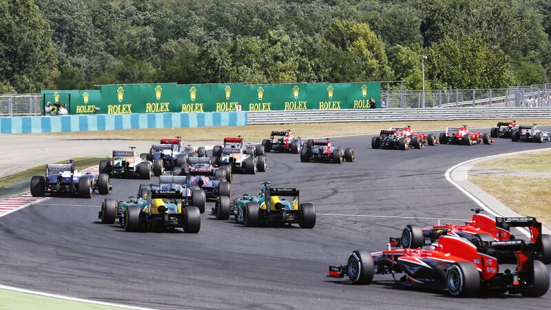 Formula 1 Cars Racing — Black, Dynamic, Afternoon