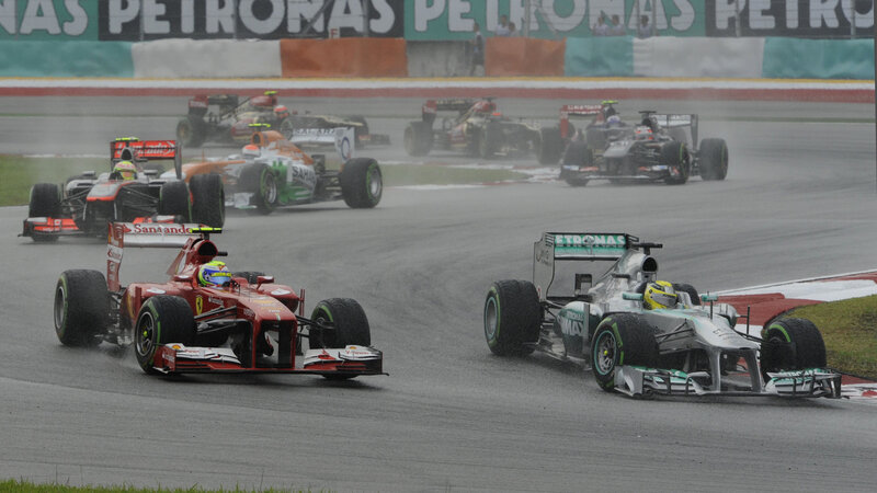Formula 1 Cars Racing — Gray, Competitive