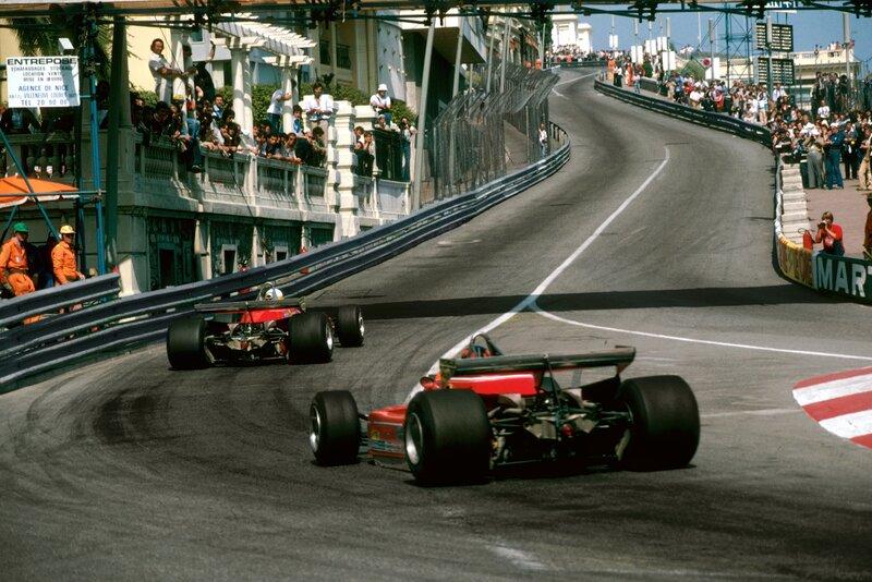 Formula 1 cars racing in Monaco