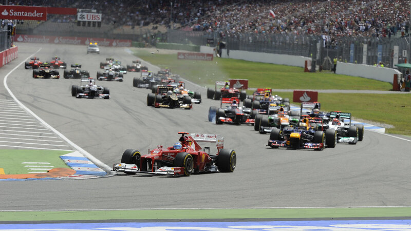 Formula 1 Cars Racing — Red, Dynamic