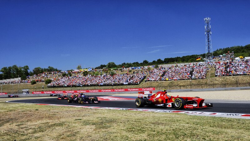 Formula 1 Cars Racing — Red, Energetic