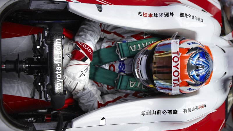 Formula 1 driver in cockpit