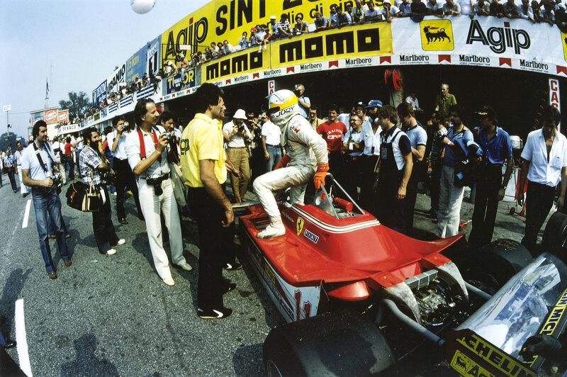 Formula 1 driver in pit lane