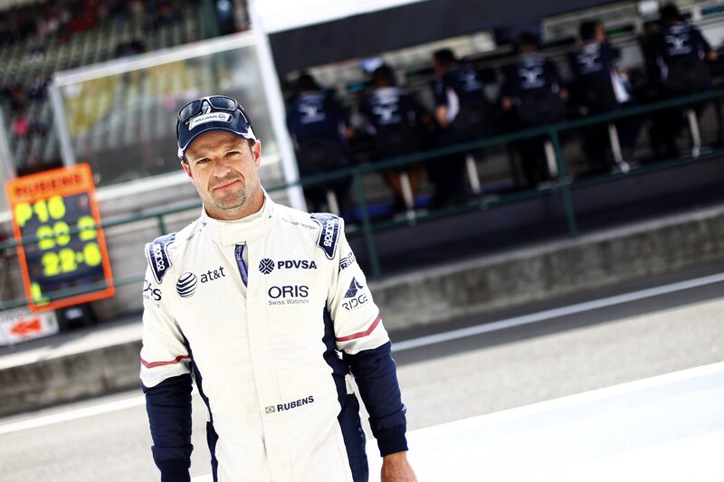 Formula 1 driver on track