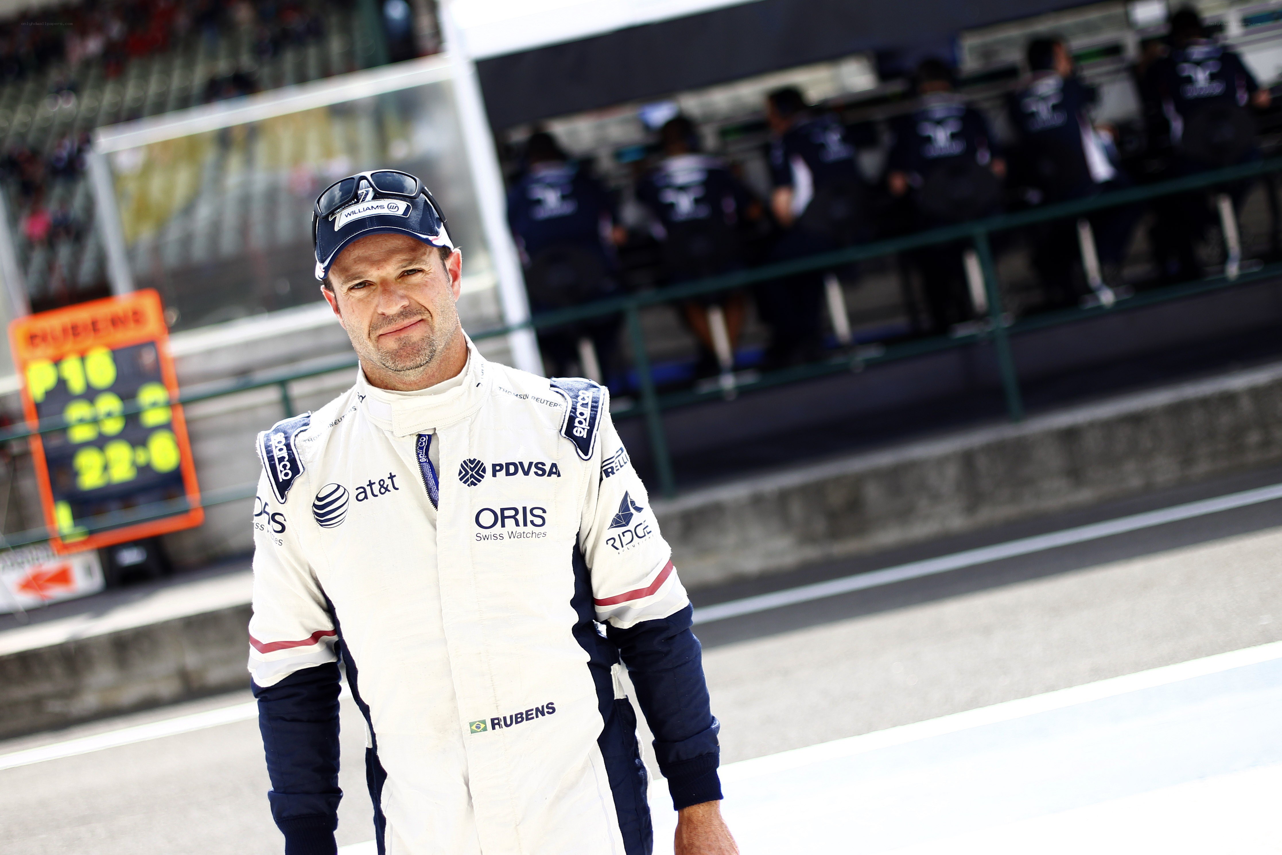 Formula 1 driver on track