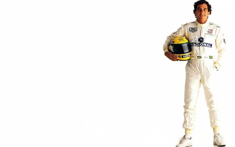 Formula 1 driver with helmet
