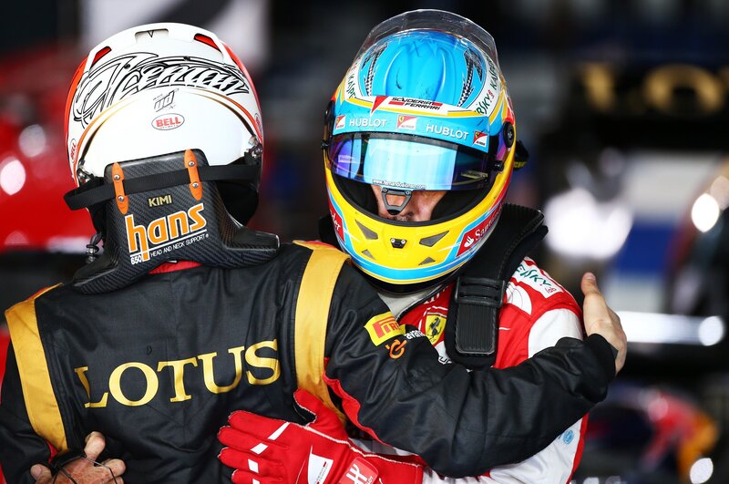 Formula 1 drivers embrace
