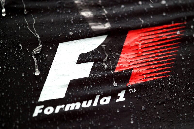 Formula 1 Logo on Wet Surface