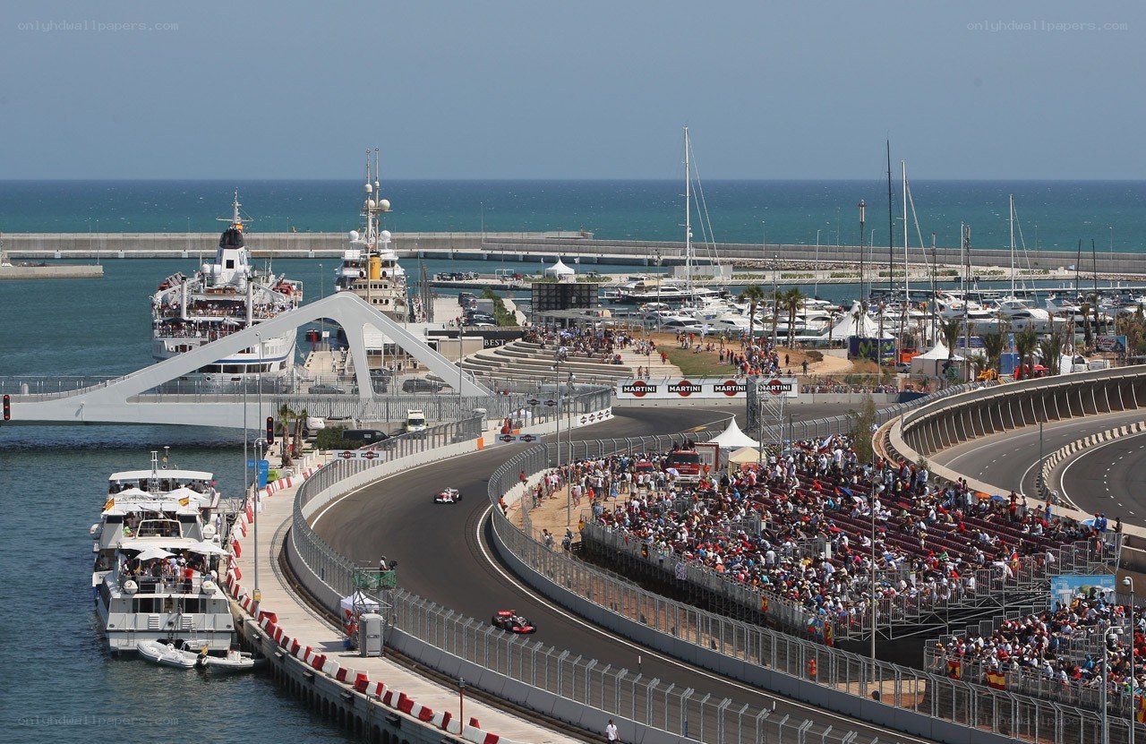 Formula 1 race at port circuit