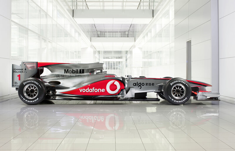 Formula 1 race car display