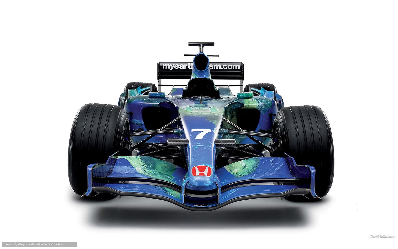 Formula 1 race car front view
