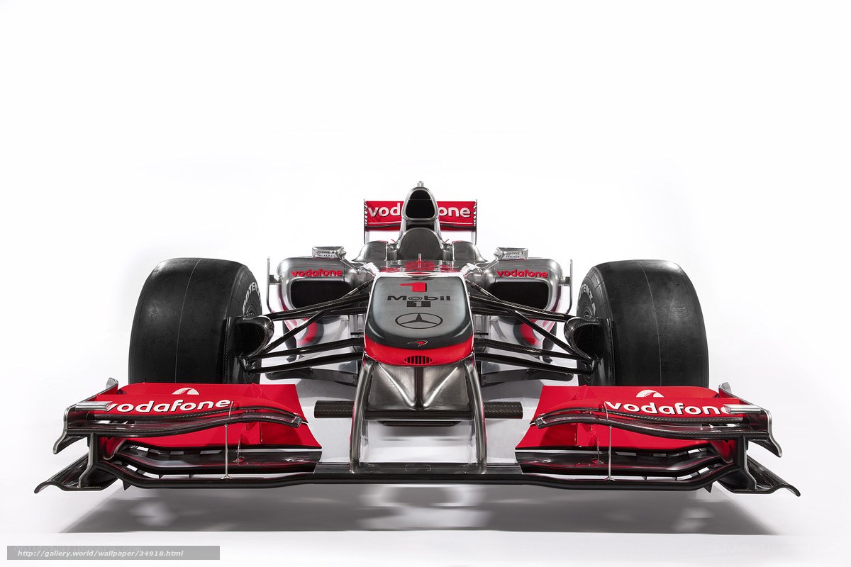 Formula 1 race car front view