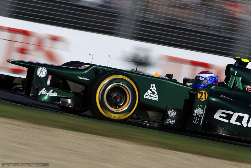 Formula 1 race car in motion