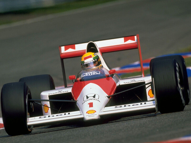 Formula 1 race car on track