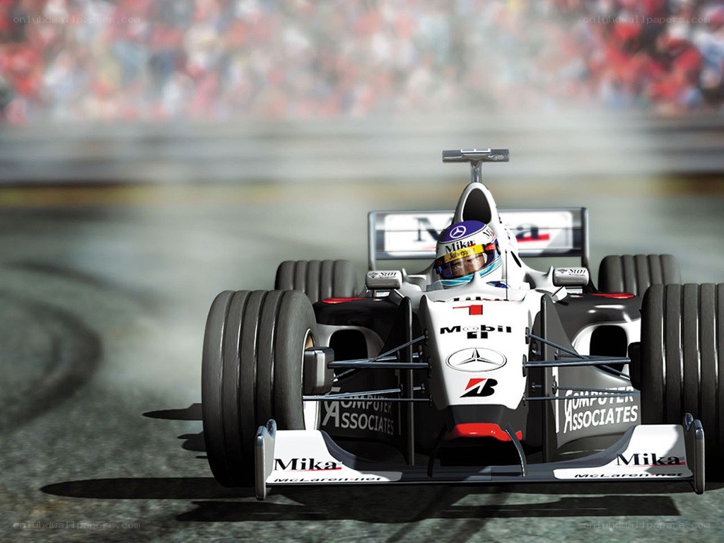 Formula 1 race car on track