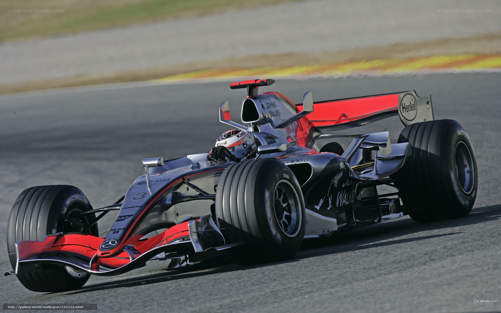 Formula 1 race car on track