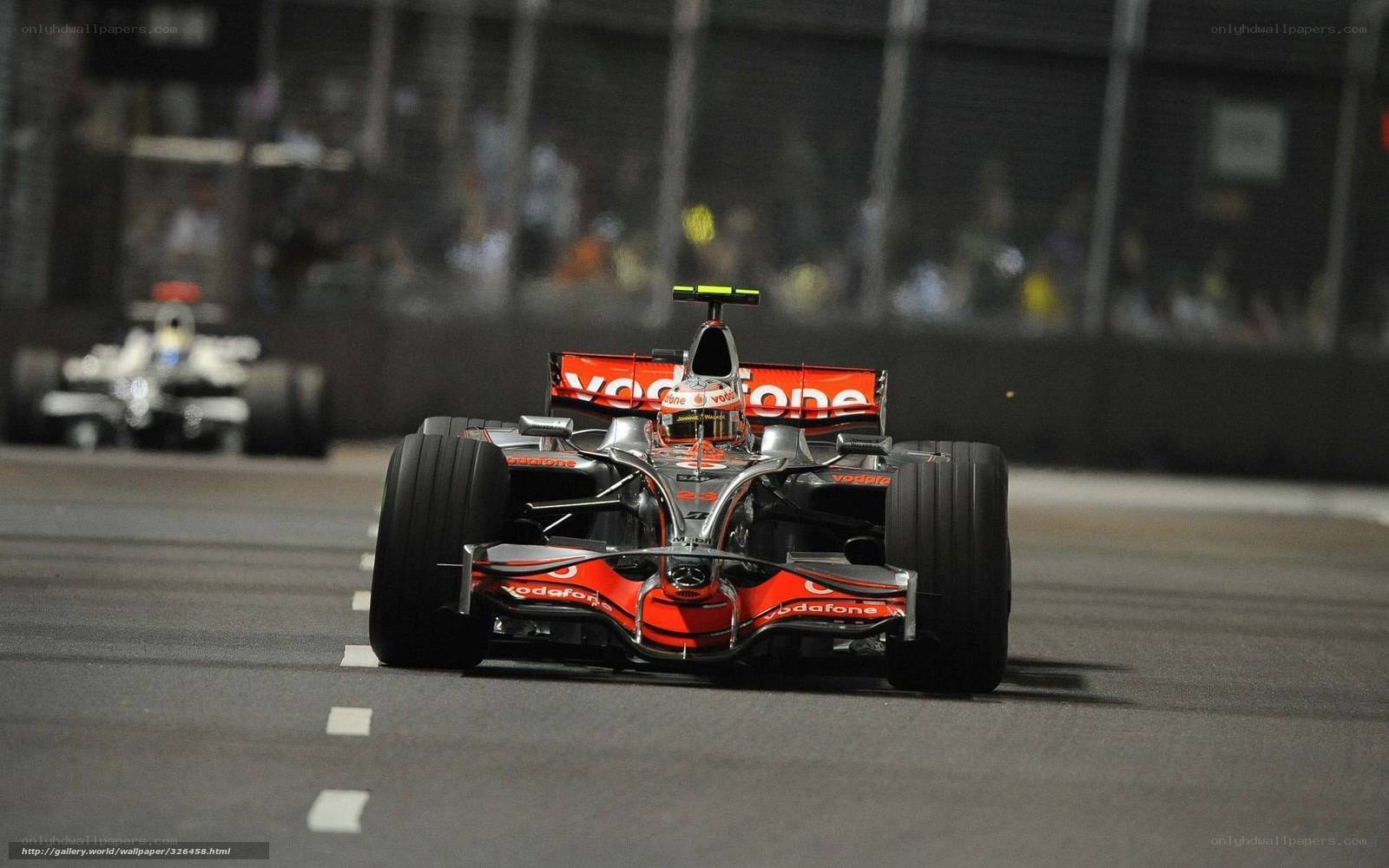 Formula 1 race car on track