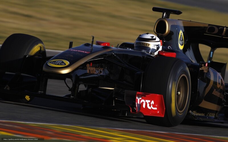 Formula 1 race car on track