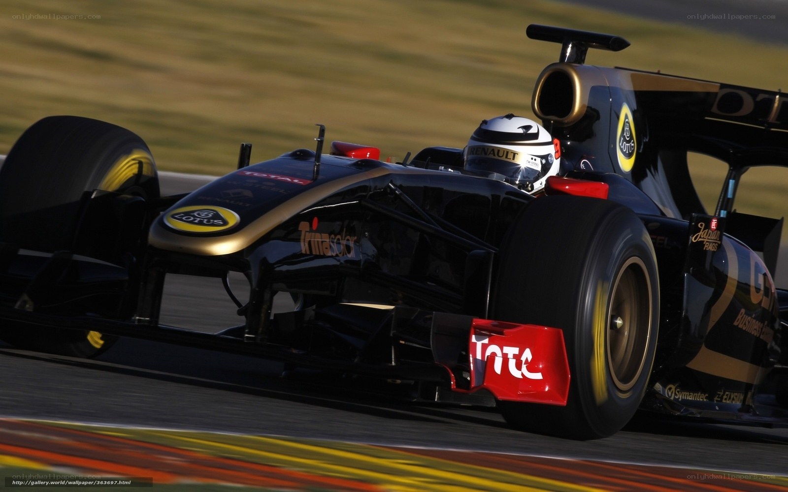 Formula 1 race car on track