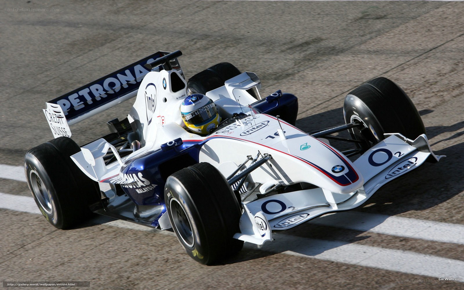 Formula 1 race car on track