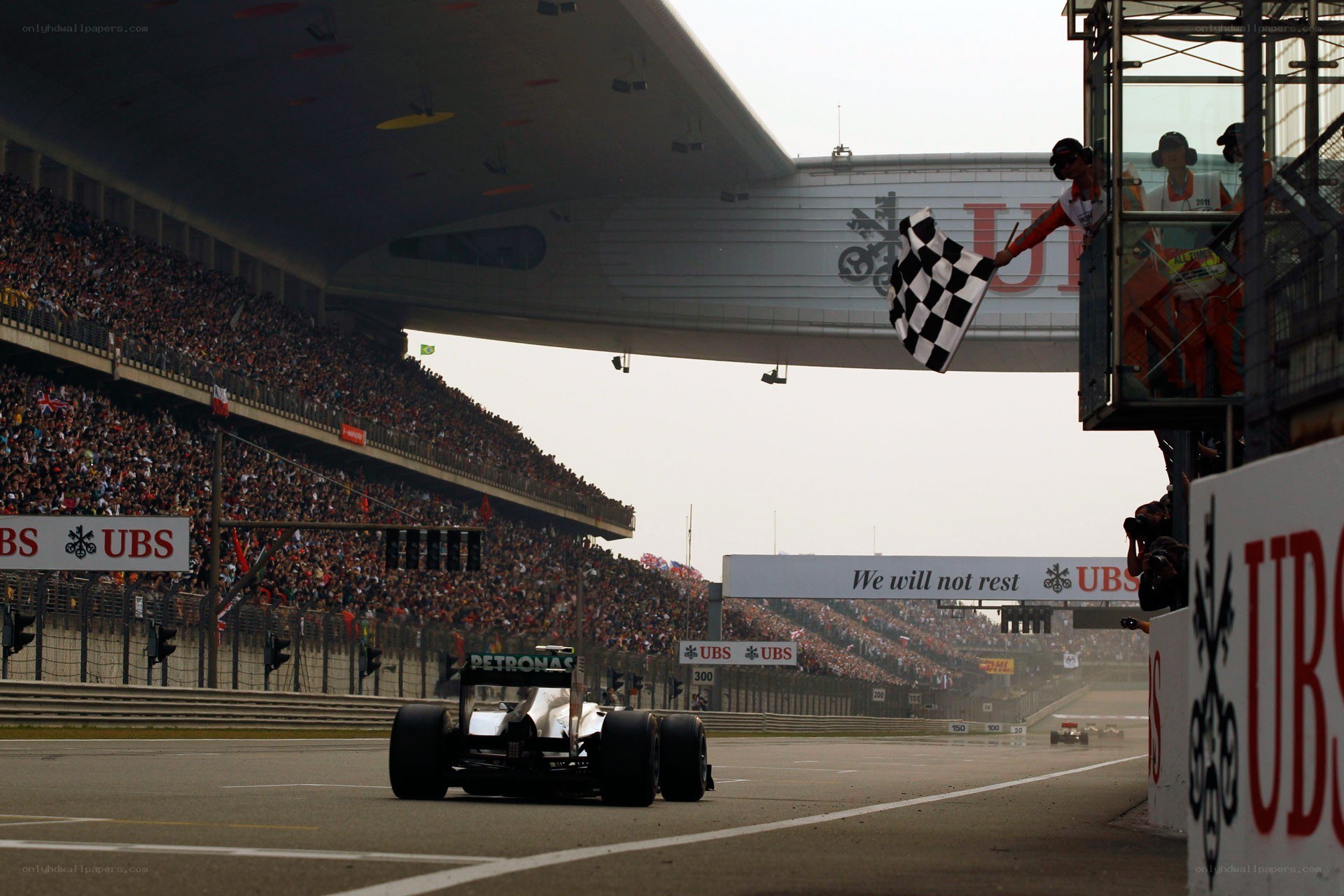 Formula 1 race finish