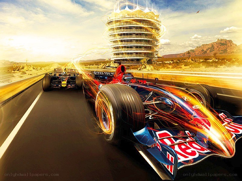 Formula 1 race in desert