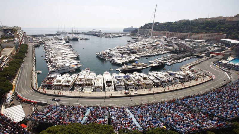 Formula 1 Race Track — Blue, Busy