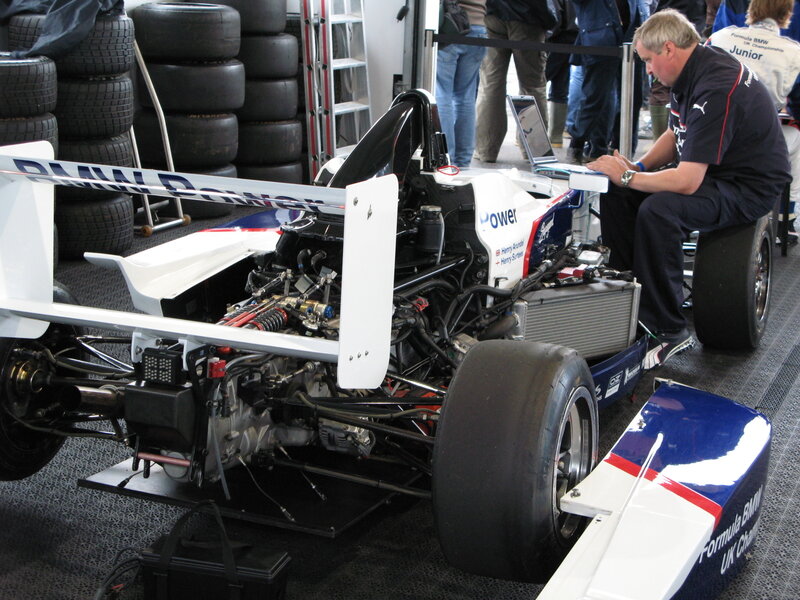 Formula BMW race car maintenance