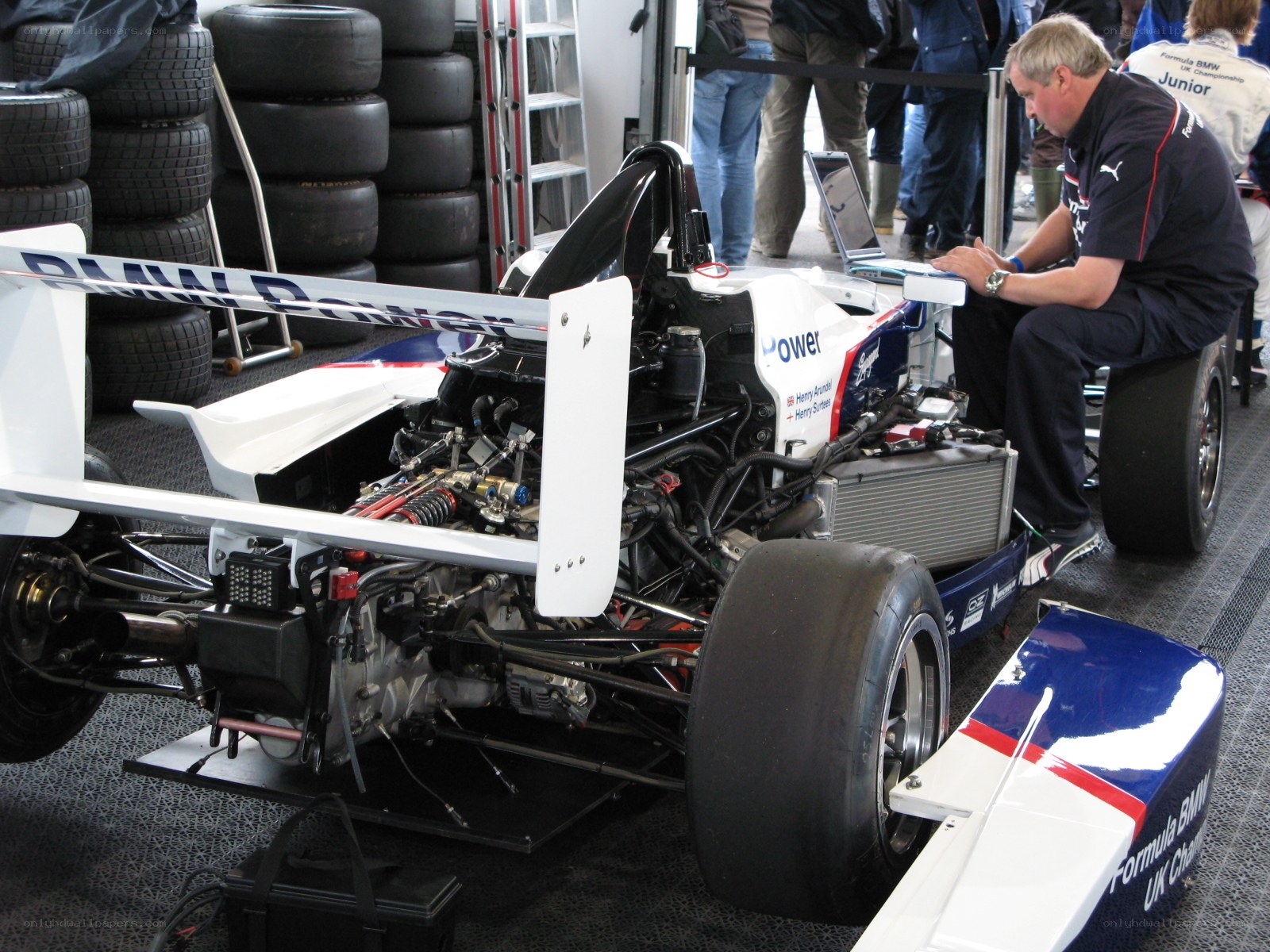 Formula BMW race car maintenance