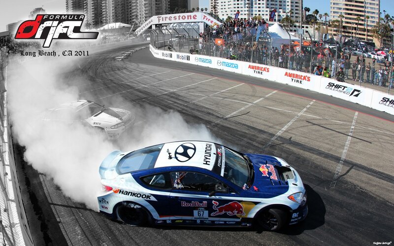Formula Drift race in Long Beach