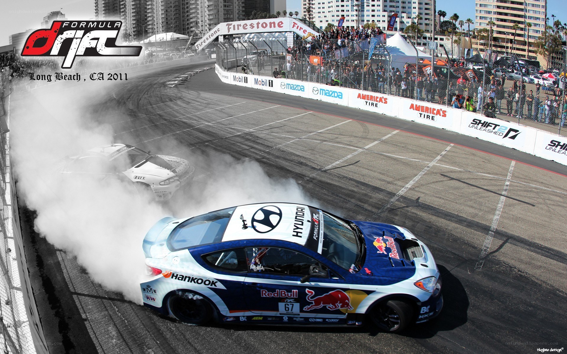 Formula Drift race in Long Beach
