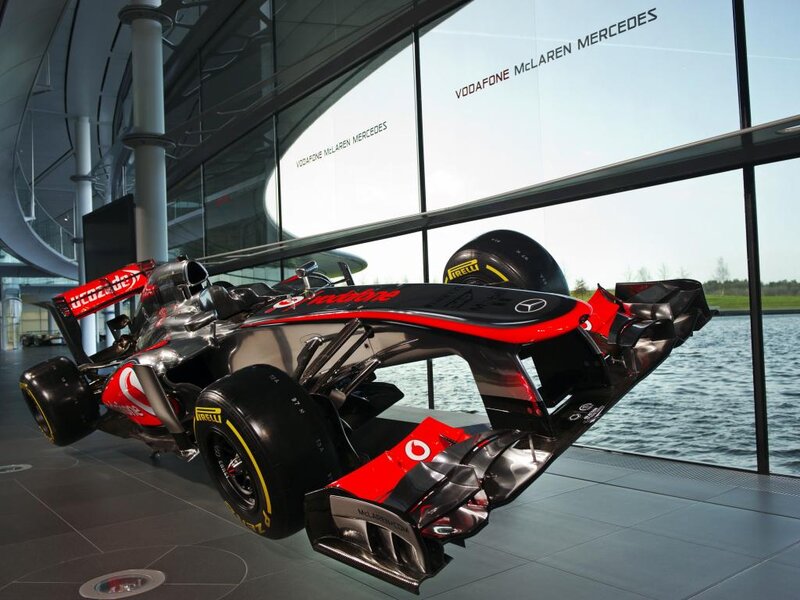 Formula One Car — Black, Modern, Afternoon
