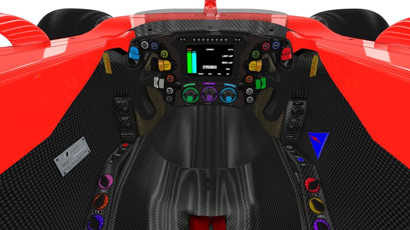 Formula One Car Cockpit — Red