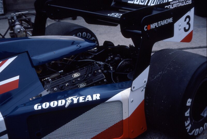 Formula One Car Engine — Blue