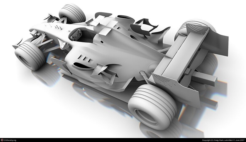 Formula One Car — Gray