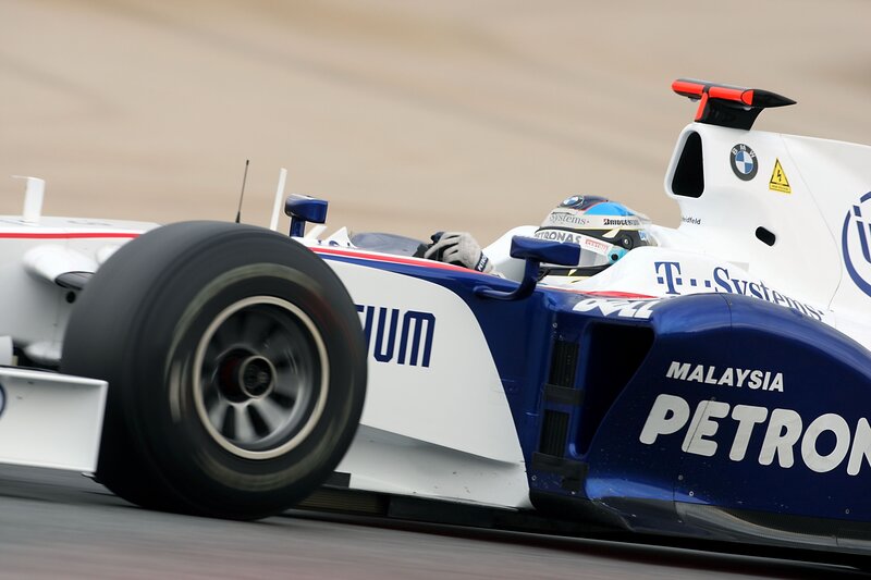 Formula One car in motion