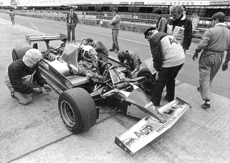 Formula One Car in Pit — Black
