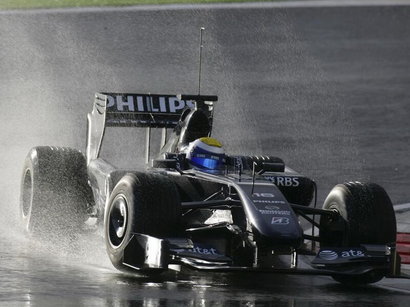 Formula One Car in Rain — Black