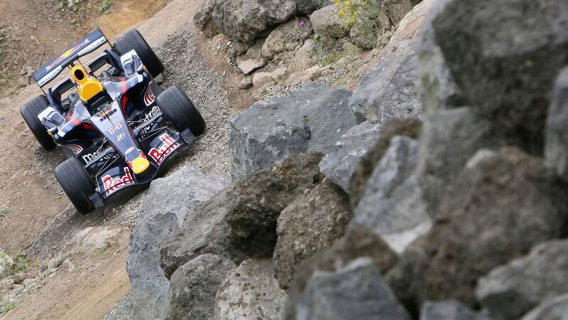Formula One Car on Dirt