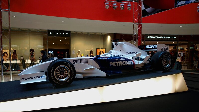 Formula One car on display