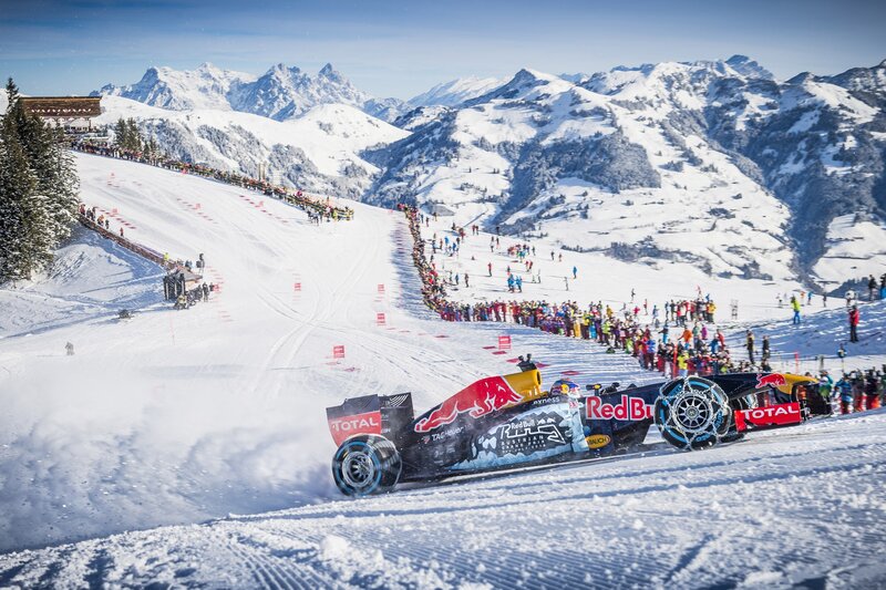 Formula One Car on Snow