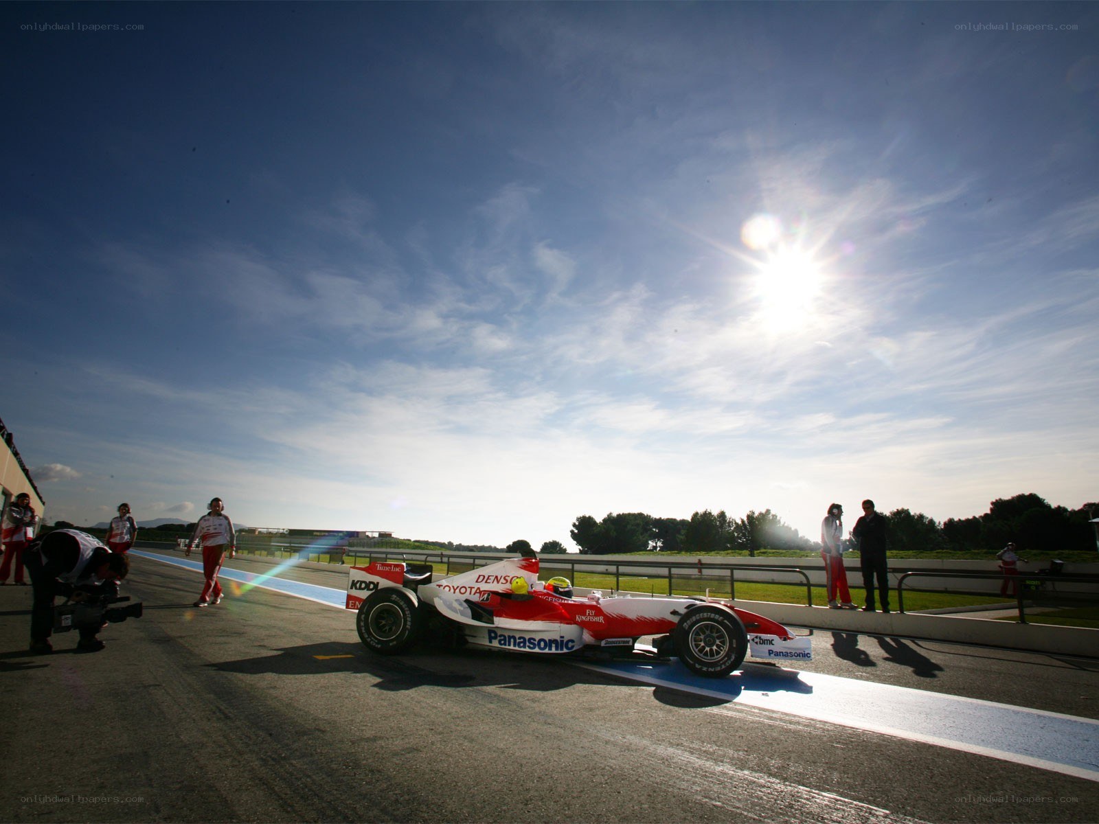 Formula One car on track