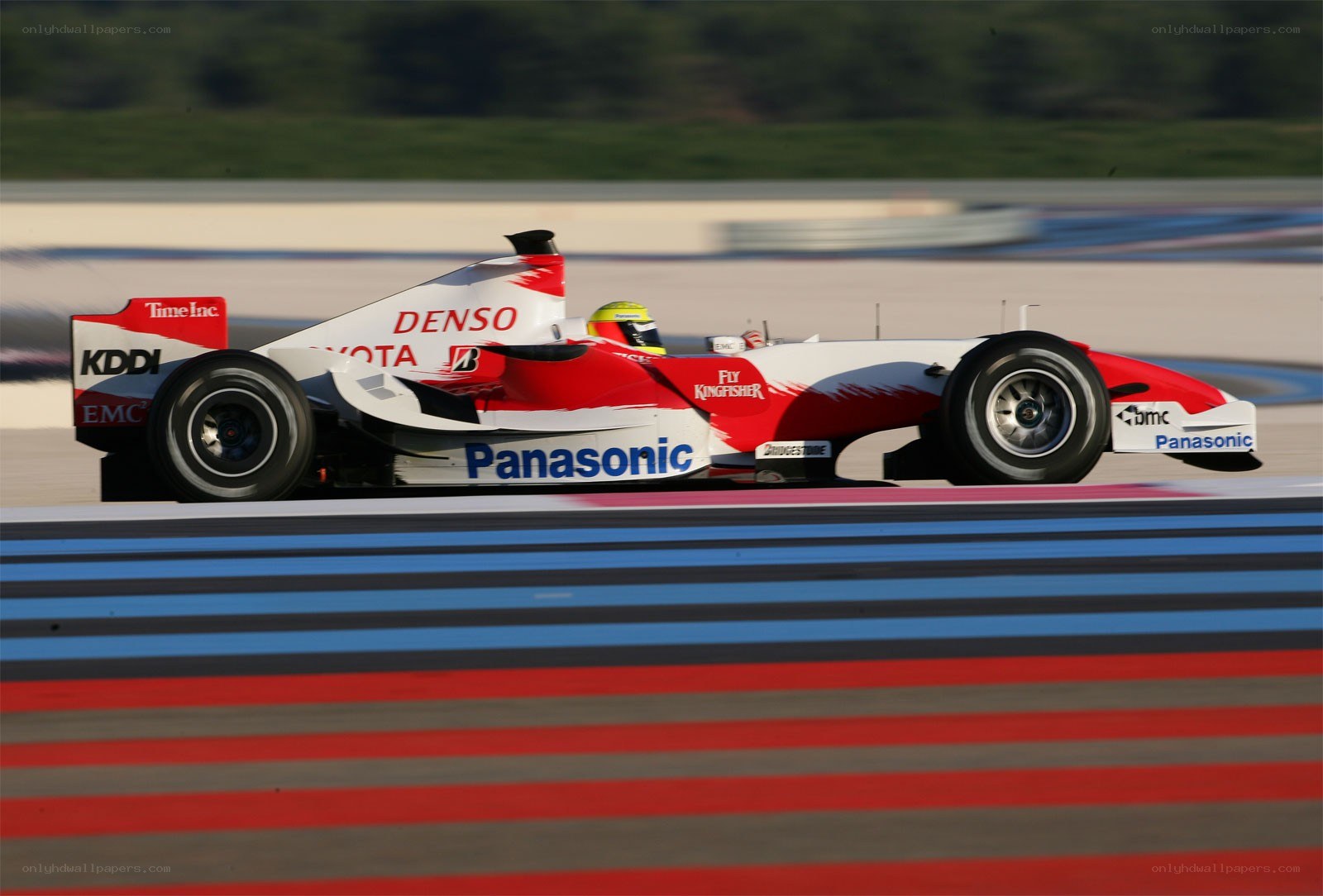 Formula One car on track